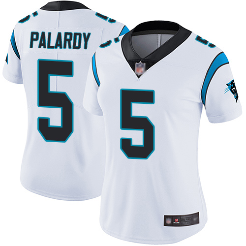 Carolina Panthers Limited White Women Michael Palardy Road Jersey NFL Football #5 Vapor Untouchable